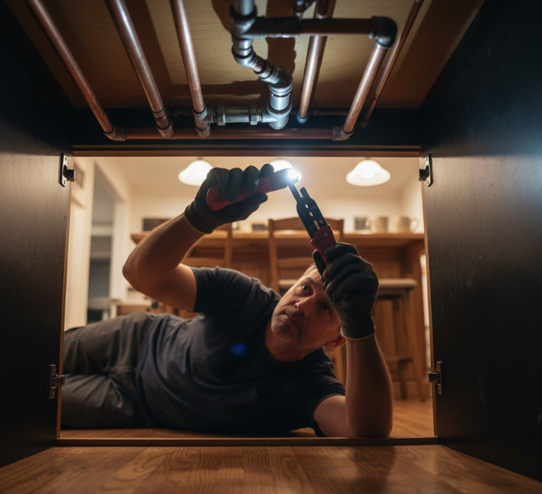 Professional plumber working in Florence SC